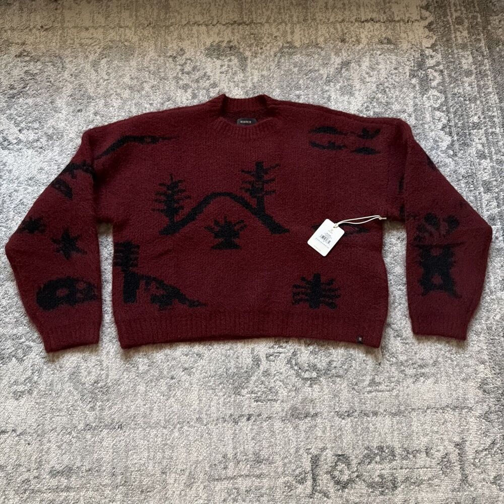 Roark Kos Sweater Sangria Women M Red